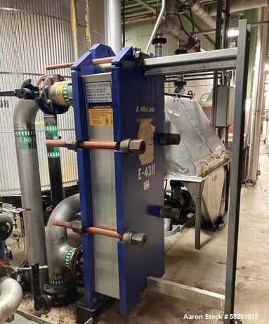 513 sq.ft., Alfa-Laval #M15-BFG, stainless steel plate and frame heat, 77 plates - Image 2