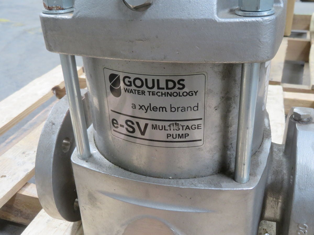 1200' TDH, Goulds #33SV21NC30 (MESV2.5x2.5x5.3-2P-BP), Vertical Multi-Stage Centrifugal Pump, 21 Stages, 3600 - Image 5