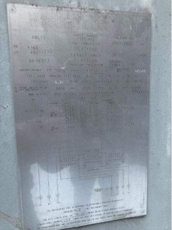 2500 KVA, 4160 Primary, 480Y/277 Secondary, Plazapad Pad Mount Transformer, 3 Phase - Image 4