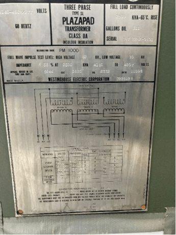 2500 KVA, 4160 Primary, 480Y/277 Secondary, Plazapad Pad Mount Transformer, 3 Phase - Image 5