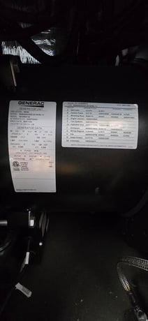 30 KW Generac Diesel Generator, 120/240 Volts, 3 Phase, 2.2L Engine, 190 Gal. Tank, Steel Enclosure - Image 4