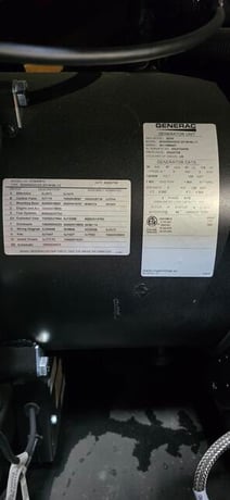30 KW Generac Diesel Generator, 120/240 Volts, 3 Phase, 2.2L Engine, 190 Gal. Tank, Steel Enclosure - Image 8