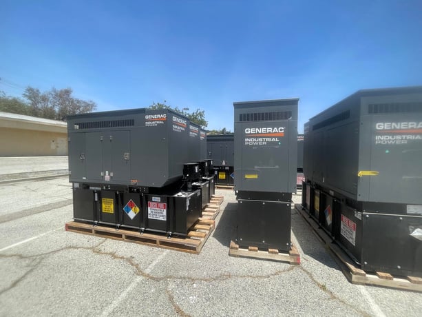 30 KW Generac Diesel Generator, 120/240 Volts, 3 Phase, 2.2L Engine, 190 Gal. Tank, Steel Enclosure - Image 9