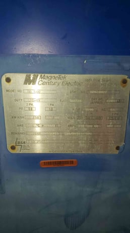 40 KW MagneTek #RD500, Standby Diesel Generator, 120/240 V./480 Volts, 1 & 3 Phase, 835 Hrs, AS IS - Image 7