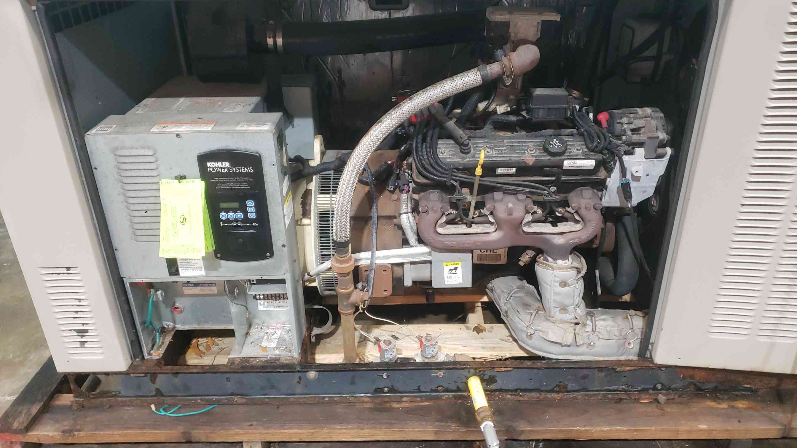 48 KW Kohler #48RCL, LP/Natural Gas Generator, 240 Volts, 1 Phase, 200 Amp, 212 Hrs, Tested, AS IS - Image 7