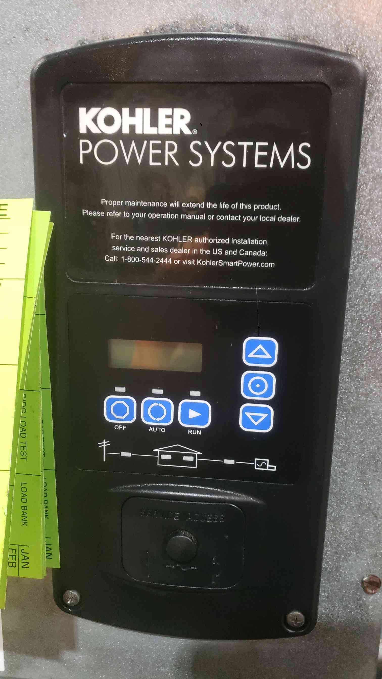 48 KW Kohler #48RCL, LP/Natural Gas Generator, 240 Volts, 1 Phase, 200 Amp, 212 Hrs, Tested, AS IS - Image 8