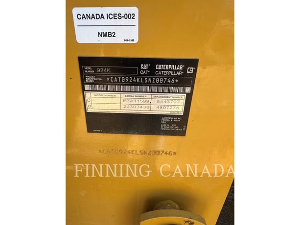 Cat 924K, Wheel Loader, 3365 hours, S/N: SNZ00746, 2018 - Image 6