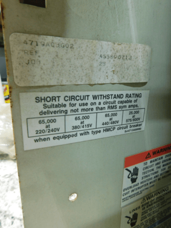 Westinghouse Motor Control Center Unit MCC, 480 Volts, 3 Phase, 100 Amps, 50 HP - Image 9
