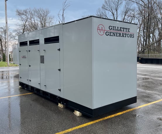 300 KW Gillette #SP-3000P, standby Natural gas Generator, sound attenuated enclosure, 277/480 Volts, 0 Hours - Image 1