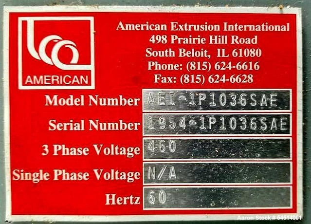 Ametek #1P1036SAE, Continuous One-Pass Oven Dryer, Stainless Steel, 8166 BTUH, 1,000 PPH, 350°F, 2014 - Image 8
