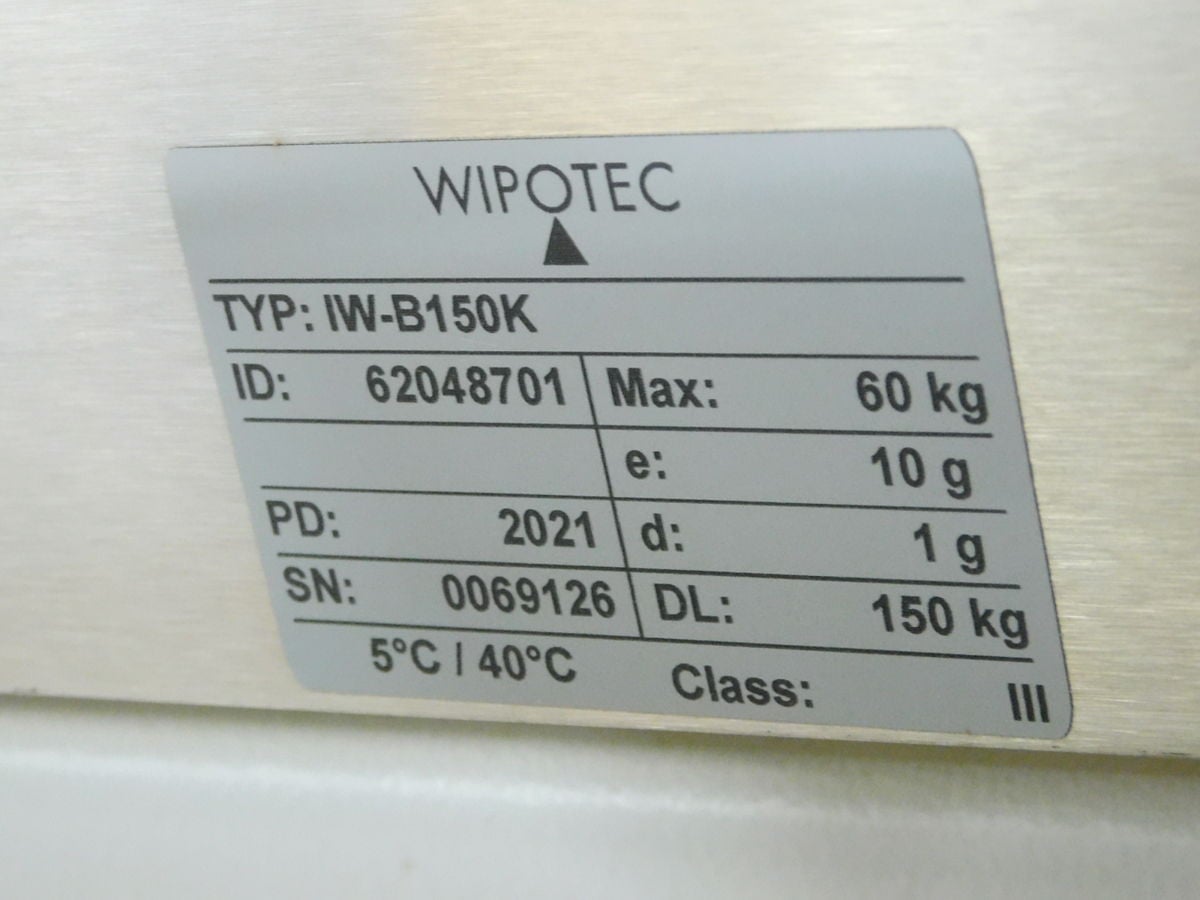 Wipotec-OCS #IW-B150, Conveyor Checkweigher, 100 lb. capacity, 600 PPM, NTEP Class III, unused - Image 7