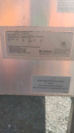 Liebert #MCM080E8, MicroChannel outdoor air cooled condenser, 2 Fan, 208/230 V., 3 phase - Image 6