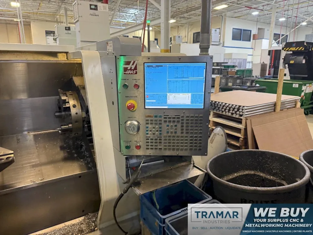 Haas #SL-20, CNC Lathe, 11.75" Turning diameter, 22.5" Centers, 8" Chuck, 12 Station Turret, 20 HP, 2009 - Image 6