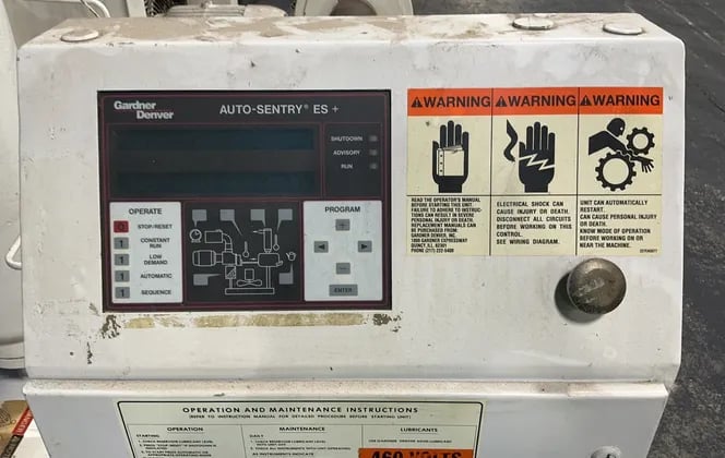 Gardner Denver #EAM99A, Rotary Screw Air Compressor, 75 HP, Electra Saver, 3 Ph., 460 V., 2001 - Image 7