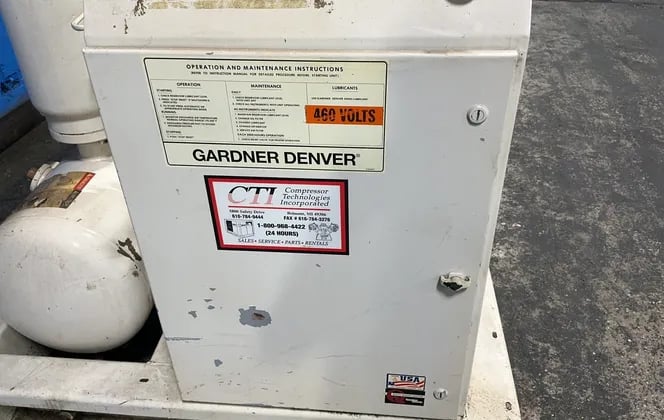 Gardner Denver #EAM99A, Rotary Screw Air Compressor, 75 HP, Electra Saver, 3 Ph., 460 V., 2001 - Image 8