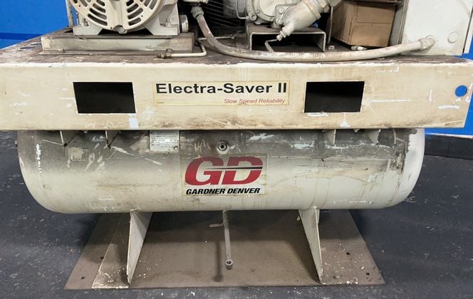 150 psig, Gardner Denver #EBE99Q, Rotary Screw Air Compressor, 25 HP, 120 Gal. Tank, Electra-Saver II, 460 - Image 2