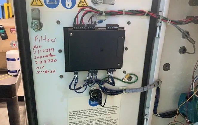 150 psig, Gardner Denver #EBE99Q, Rotary Screw Air Compressor, 25 HP, 120 Gal. Tank, Electra-Saver II, 460 - Image 6