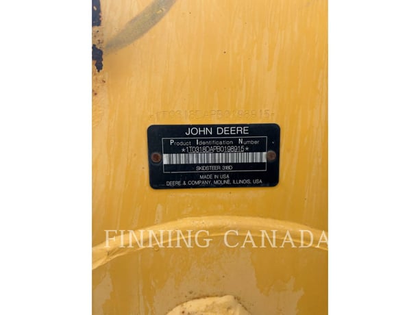 John Deere 318D, Skid Steer Loader, 2134 hours, S/N: 1T0318DAPB0198915, 2011 - Image 6
