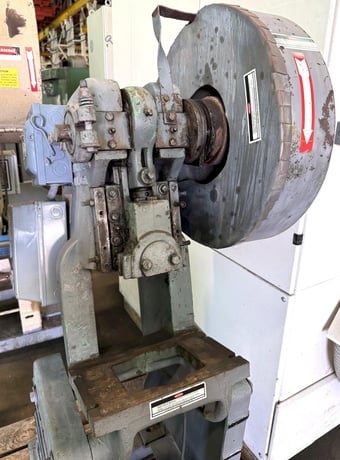 10 Ton, Rousselle #1A, OBI press, 8" x 13" bed, 5" x 7" opening, mechanical clutch, 3/4 HP, 115 V., 1 Ph. - Image 4