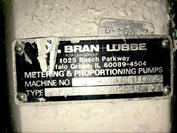 Bran & Luebbe #A10011, pump, 2 HP @ 1725 RPM - Image 8