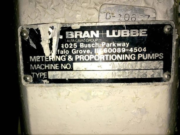 Bran & Luebbe #A10011, pump, 2 HP @ 1725 RPM - Image 9