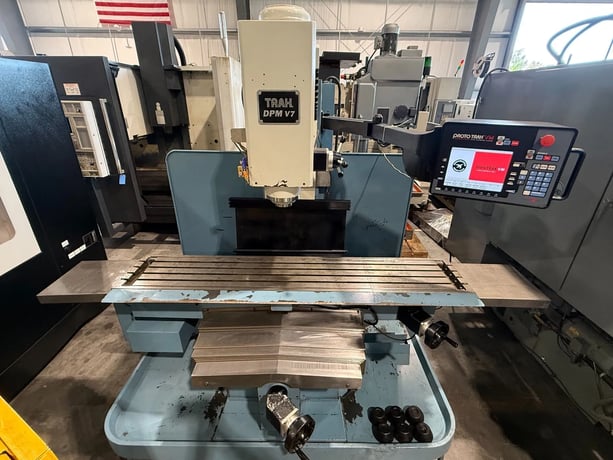 Southwestern Industries #TRAK-V7, CNC heavy duty vertical bed mill, 76" x14" tbl., 7.5 HP, 60" X, 23.5" Y - Image 2