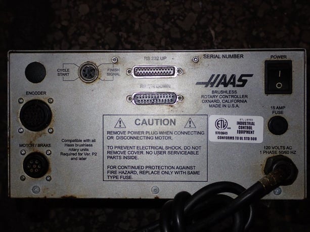 Haas Brushless Rotary Control, 15 A., 2012, AS IS - Image 6