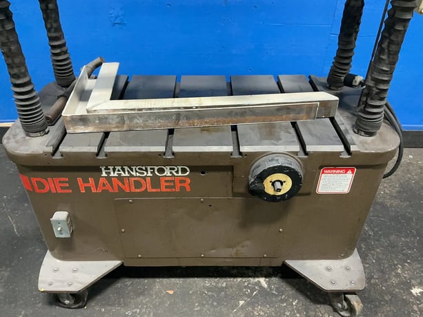 4000 lb. Hansford Davis #1020, Die Handler, 25" x 43" table, 1.5 HP - Image 3
