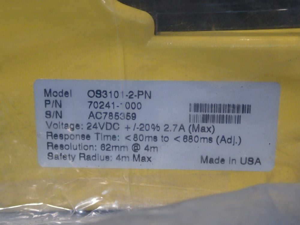 Omron #OS3101-2-PN, Safety Laser Sensor, 20 W - Image 4