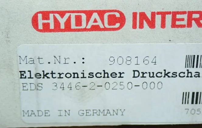 Hydac #908164, EDS400 Pressure Switch, Never Used (6 available) - Image 7