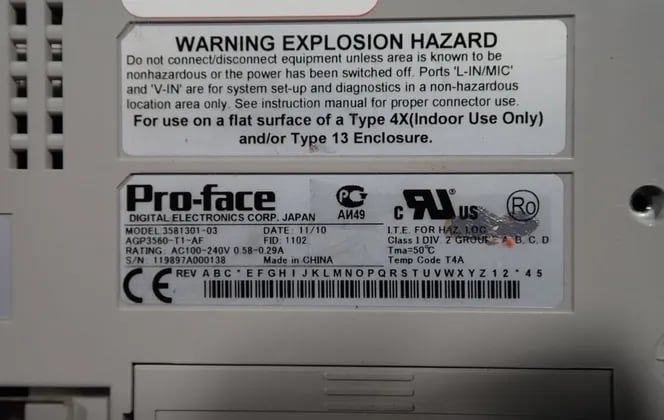 Pro-face #AGP3560-T1-AF, Operator Interface, Never Used (2 available) - Image 5