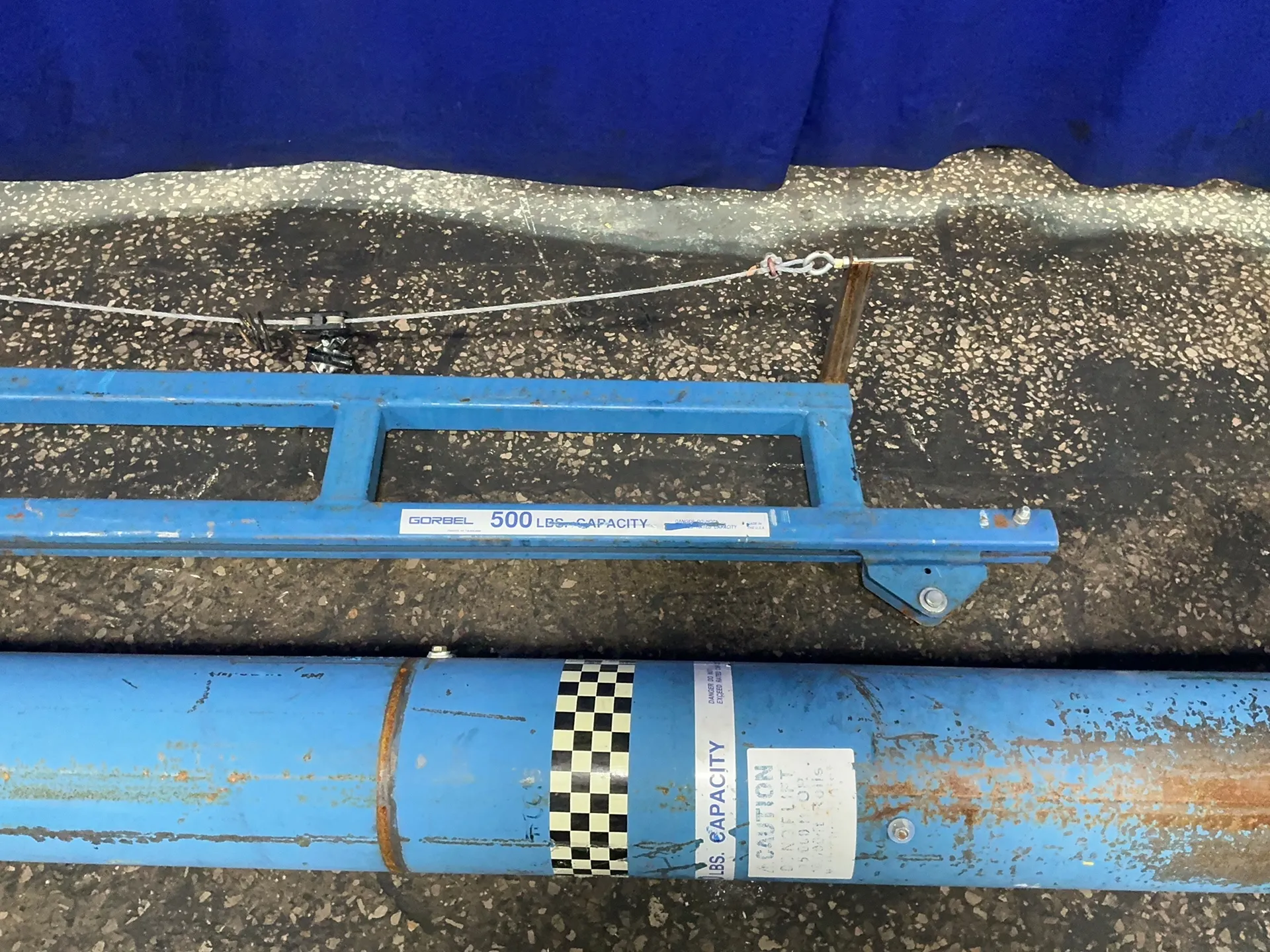 .25 Ton, Gorbel Jib Crane, 7' Span, 8" Column Width - Image 2