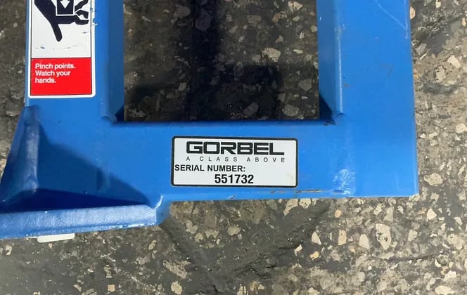 .125 Ton, Gorbel #SS99039, Jib Crane, 103" Span, 108" Column Height, 8" Column Width - Image 2