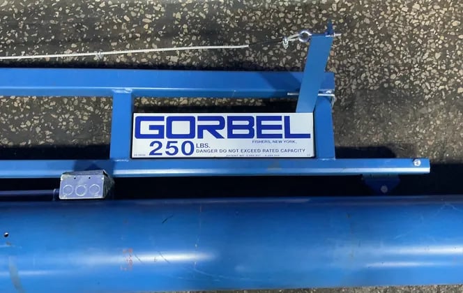.125 Ton, Gorbel #SS99039, Jib Crane, 103" Span, 108" Column Height, 8" Column Width - Image 4