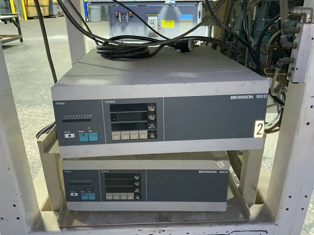 Branson 2-Head Ultrasonic Welder, 23" x 32", 2,000 width, 14 A., Branson Controls - Image 2