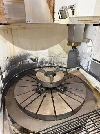 70.8" YouJi #YV-1600ATC+C, CNC vertical lathe, Fanuc 0iTF, 78.4" swing, 62.99" table diameter, 2018 - Image 3