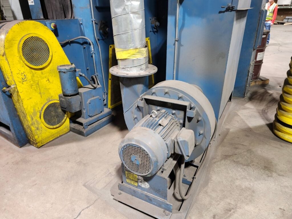 Viking #MB2424/VK4300, mesh belt shot & wash line, 3-15 FPM, 4 blast wheels, dust collector - Image 6