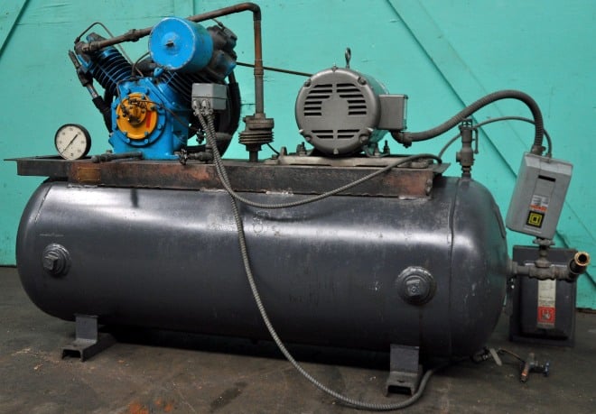 Dresser #400, Two-Stage Air Compressor, 5 HP, 80 Gallon, 1,725 RPM, 208-230/460 V., AS IS - Image 4