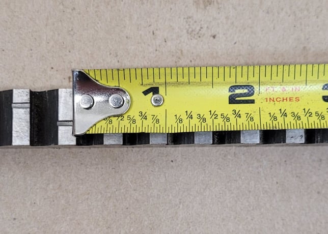 Davis, keyseater broach, 5/8" width, 7/8" height, 1/2" pitch, 27-3/8" OAL - Image 8