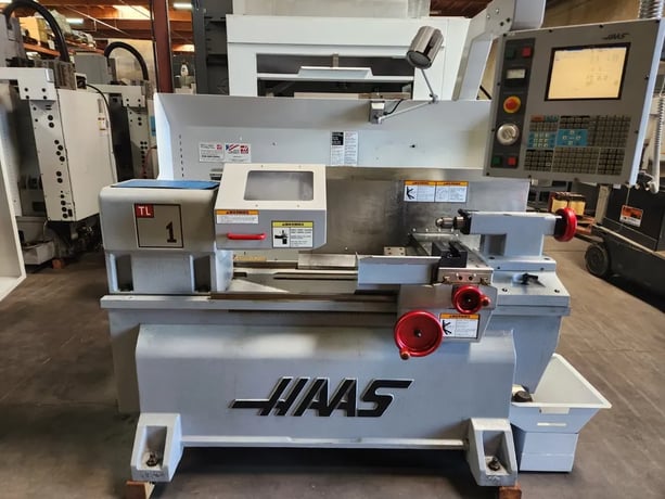 Haas #TL-1, CNC Lathe, 20" swing, 30" machining length, 16" turning diameter, 8" chuck, 12 HP, 2000 RPM, 2004 - Image 1