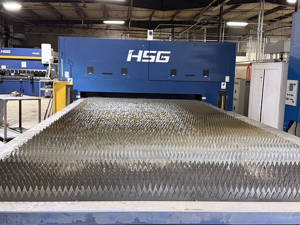 HSG #G6025X-Pro, CNC Laser Cutter, 240" x 100" working area, 13.78" Z, dust collector, 380 Volt, 2023 - Image 6