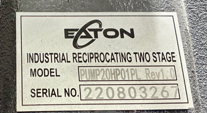 114 cfm, 100 psi, Eaton #ESP15V120Y3(208), air compressor, 208/230 V., 3-phase, 120 gallon tank, 2024 - Image 3