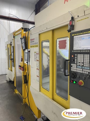 Fanuc #Robodrill-D21MiA5, (2) machines & Fanuc M10iA/10M robot progressive machining cell, Fanuc 31i-B5 - Image 1