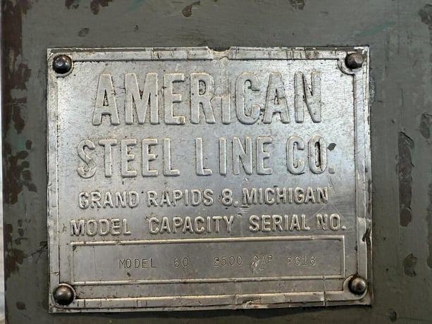 2500 lb. American #60, uncoiler, 12" width, (2 available) - Image 6