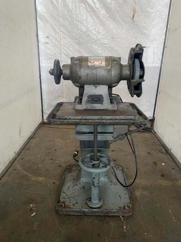 8" Double end pedestal grinder, 5 HP - Image 1