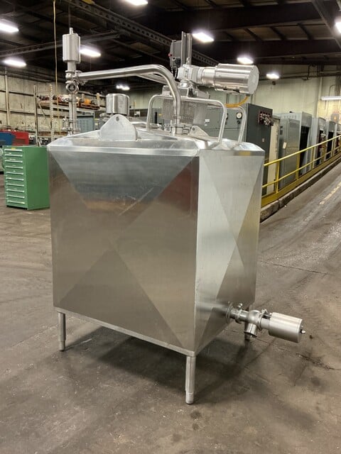 300 gallon Feldmeier #25-03, Stainless mixing tank, 45" x 38" x 43", 3" discharge port, 208-230/460 V. - Image 3
