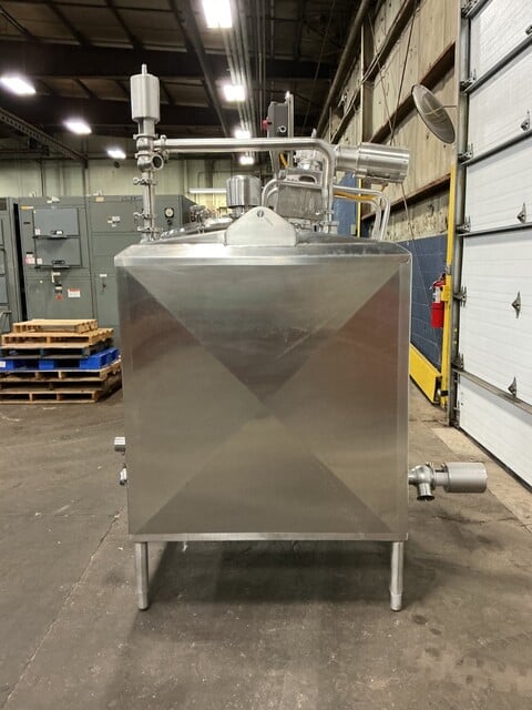300 gallon Feldmeier #25-03, Stainless mixing tank, 45" x 38" x 43", 3" discharge port, 208-230/460 V. - Image 4