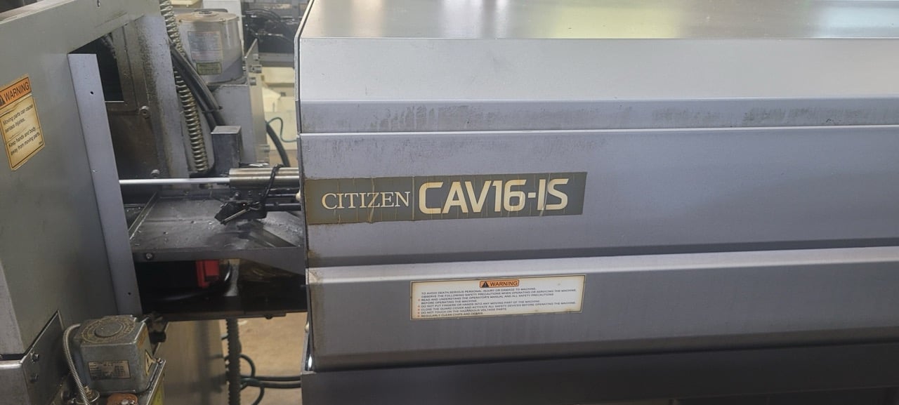 Citizen #K16, CNC swiss lathe, 0.629" capacity, sub spindle, live milling, Cincom FS3 CNC, 12' barfeed, chip - Image 4