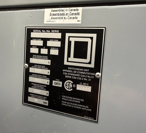 2500 Amps, Eaton, Outdoor Unit Substation, 2500 kVA, 13,800 Pri., 600Y/347 Sec., 3PH, 2019 - Image 5