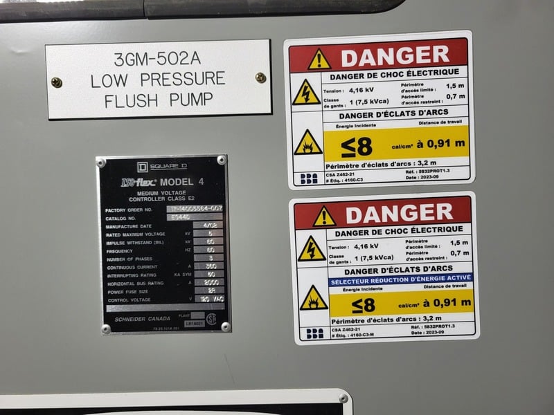 Square D #EG44D, iso-flex motor control ce, 4160 Volts, (3) Vacuum Motor Starters, 2000 amp horizontal bus - Image 5
